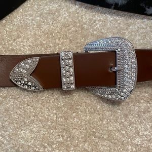 Rhinestone Brown Belt